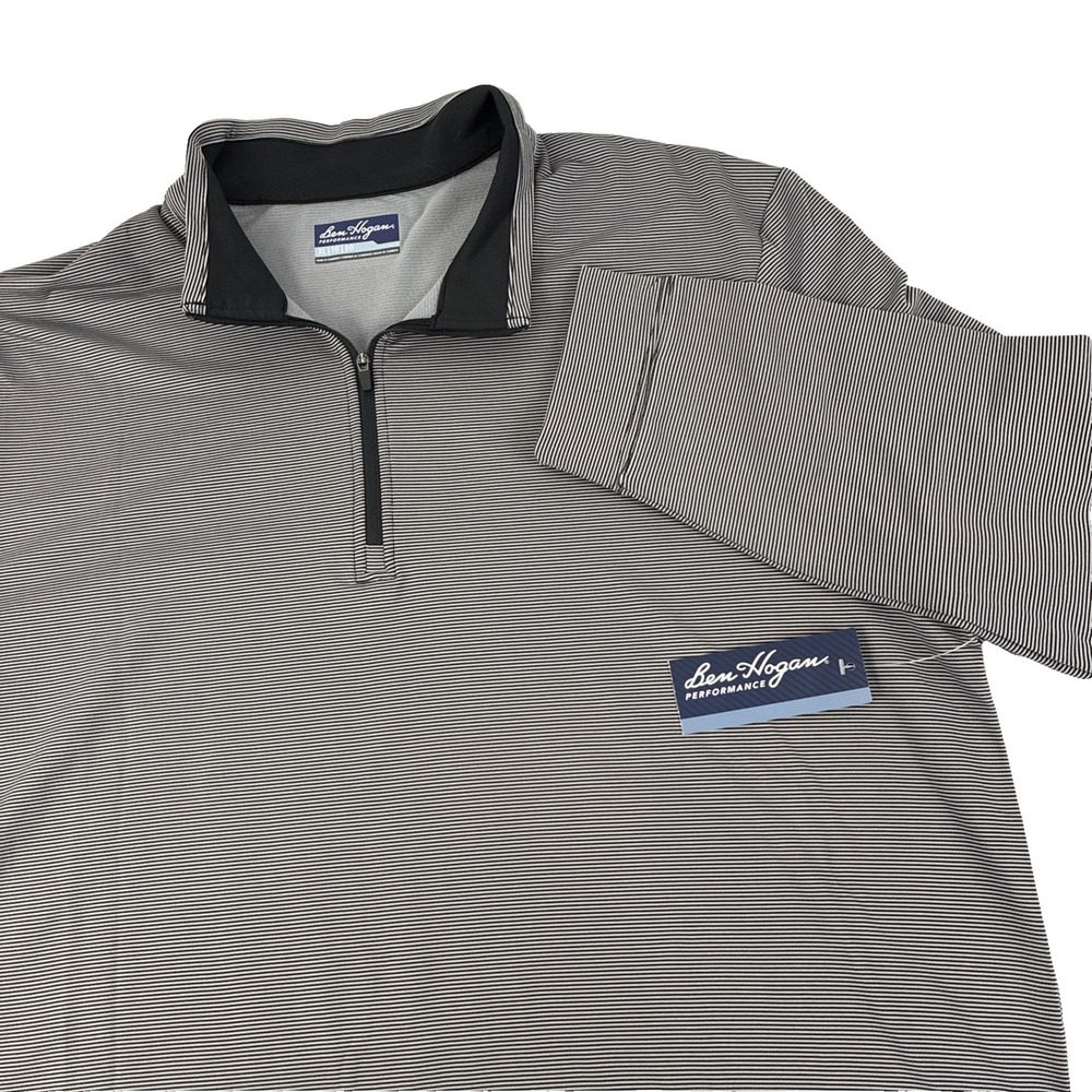 New Mens Ben Hogan Performance Golf 1/4 Zip Pullover Sweatshirt XL NWT Gray